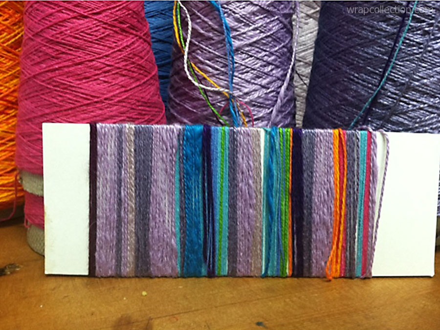 Bristol Looms Peacock yarn color