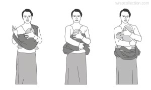 front wrap cross carry out instruction woven baby wrap newborn